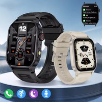 Montre connectée tendance, sportive, étanche, avec rappel d'appels, cadran personnalisé, suivi de santé, lampe torche, assistant vocal