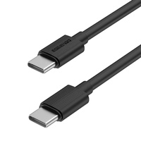 Cable de Datos ESEEKGO G-01AB de Carga Rápida Tipo-C a Tipo-C, 1M 3.3FT, Negro, USB-C a USB para Laptops y Teléfonos Móviles, 3.3FT/1M, Negro