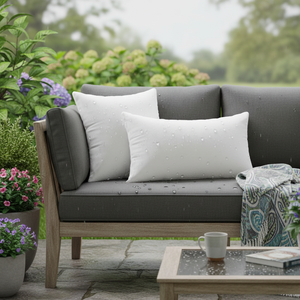 Oubonun 12x20 Outdoor Waterproof Square Throw Pillow <b>Inserts</b> Pack 2 Decorative <b>Cushions</b> <b>for</b> Couches - Product Image 5