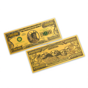 Billete <span class=keywords><strong>de</strong></span> Banco <span class=keywords><strong>de</strong></span> Plástico Personalizado con Lámina Dorada <span class=keywords><strong>de</strong></span> $<span class=keywords><strong>100</strong></span> Dólares Estadounidenses para Cumpleaños, Coleccionable, Diseño <span class=keywords><strong>de</strong></span> Lujo - Product Image 5