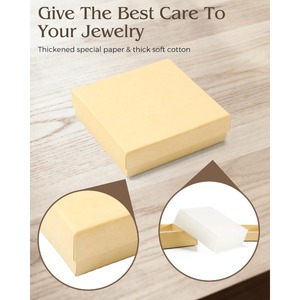 Jewelry <b>gift</b> <b>box</b>, <b>small</b> frosted <b>gift</b> <b>box</b> with lid, customizable according to demand - Product Image 3