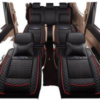 Ensemble de housses de siège de voiture en cuir de qualité supérieure, accessoire intérieur confortable pour véhicule utilitaire sport (VUS) 7 places entièrement universel, pour Mercedes Benz