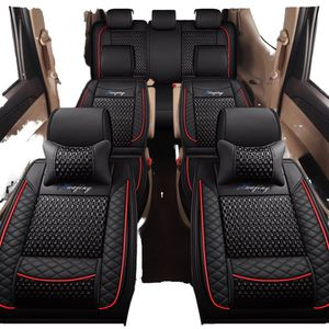 Ensemble de housses de siège de voiture en cuir de qualité supérieure, accessoire intérieur confortable pour véhicule utilitaire sport (VUS) 7 places entièrement universel, pour Mercedes Benz - Product Image 4