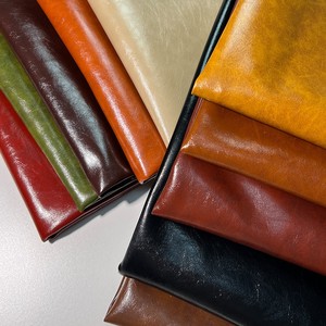 Cuir de vachette jaune souple huilé, épaisseur 1,1 mm, couche supérieure, pour sacs, collection Printemps-Été, vente directe usine - Product Image 2