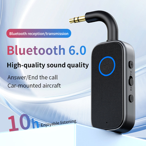 Transmisor y <span class=keywords><strong>Receptor</strong></span> Inalámbrico <span class=keywords><strong>Bluetooth</strong></span> <span class=keywords><strong>con</strong></span> Conector Auxiliar para Auriculares, Versión <span class=keywords><strong>con</strong></span> Batería M2, para Auto, TV y Avión - Product Image 2
