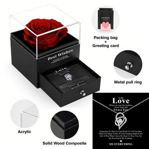 Te Amo, <span class=keywords><strong>Regalo</strong></span> Perfecto <span class=keywords><strong>para</strong></span> Ella, el <span class=keywords><strong>Mejor</strong></span> <span class=keywords><strong>Regalo</strong></span> <span class=keywords><strong>para</strong></span> <span class=keywords><strong>Mi</strong></span> Amor, Collar con Corazón y Jabón de Rosa, Joyero, <span class=keywords><strong>Regalo</strong></span> de Moda <span class=keywords><strong>para</strong></span> el Día de San Valentín - Product Image 4