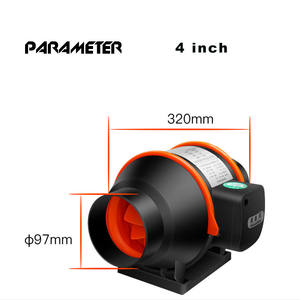 Ventilateur à débit élevée en ligne, 8 pouces, flux obliques, pour serre, cuisine ou <span class=keywords><strong>salle</strong></span> de fumée, livraison gratuite - Product Image 2