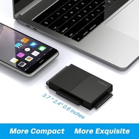 FIDECO ABS digitare A con luci indicanti 2.5 convertitore 3.5 pollici SATA IDE Hard Disk adattatore USB3.0