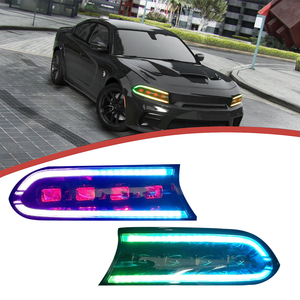 ไฟหน้าแบบ RGB DK สำหรับเครื่องชาร์จ DGE SE SXT RT 2015-2021ไฟหน้า LED อัปเกรดไฟหน้าแบบ DRL โคมไฟหน้า - Product Image 1
