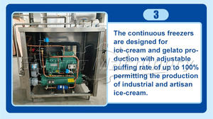 Machine de congélateur de crème glacée dure continue d'acier inoxydable - Product Image 4
