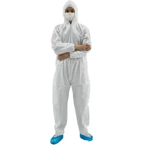 Junglong Disposable Jumpsuits White Coveralls Boiler Suits