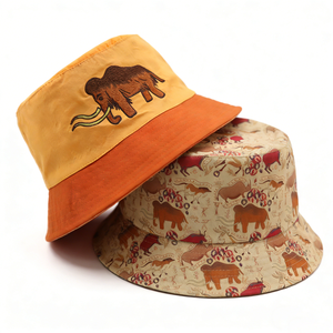 BightSun Striped Handmade Crochet Sun Hat Unisex Hollow-Woven Casual Fisherman Bucket Hat UV-Protection Outdoor Daily - Product Image 4