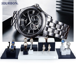 Nhà máy trực tiếp cao cấp tùy chỉnh véc ni Acrylic cao đồng hồ hiển thị đứng thanh lịch đồ trang sức container - Product Image 4