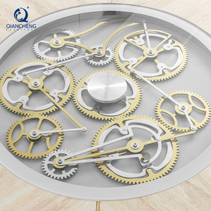 Mesa de Comedor Redonda de Lujo con Diseño de Engranaje Giratorio Eléctrico Lazy Susan, 8 Plazas, Acero Inoxidable, para Villa, Hotel, <span class=keywords><strong>Restaurante</strong></span>, Fábrica OEM - Product Image 4