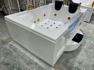 Alta calidad al por mayor precio barato personalizado dos personas Jacuzzier esquina bañera de hidromasaje cómoda bañera de masaje Acrílico - Product Image 3