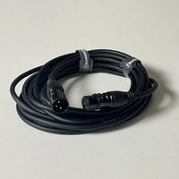 Câble audio XLR Meiqi XLR-05-BK de 5 mètres pour studio d'enregistrement et utilisation audio professionnelle en direct