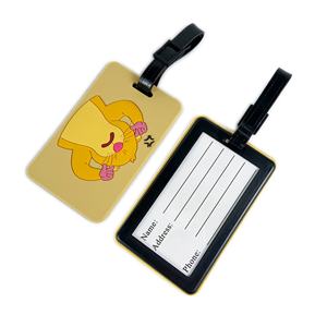 Étiquettes de bagage personnalisées, créatives et mignonnes, style dessin animé, en silicone, portables, pour valises et voyages - Product Image 4