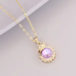 Bulk 2024 Simple Fashion 12 Zodiac Necklaces Jewelry Charm Necklace For Women