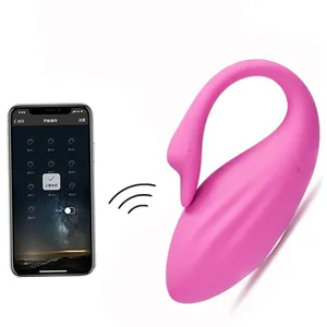 App A Distanza Senza Fili Uovo Vibratore Ricaricabile Carino Delfino Vibratore Uovo di Vibrazione Giocattolo Del Sesso Delle Donne