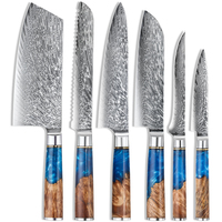 Grandsharp — ensemble de couteaux à trancher de cuisine pour Sushi, VG 10 de haute qualité, en acier, Santoku Chef trancheur de 8 pouces, couteau japonais de cuisine pour Sushi