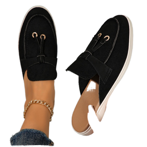 Scarpe Casual da donna alla moda all'ingrosso scarpe a punta tonda da esterno <span class=keywords><strong>sandali</strong></span> da esterno in morbida pelle scamosciata artificiale stile da passeggio - Product Image 4