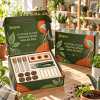 Boîte d'expédition personnalisée pour la propagation des plantes, kit d'emballage rigide en papier pour le jardinage intérieur