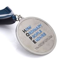 Médaille de charité personnalisée Hope Charity Medal Factory, conception de lettres colorées personnalisées, médaille en métal pour course de charité et événements de sensibilisation