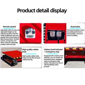Vehículo <span class=keywords><strong>de</strong></span> Transporte Eléctrico sobre Orugas Nuevo <span class=keywords><strong>de</strong></span> Fábrica, <span class=keywords><strong>Carga</strong></span> 400 kg, Control Remoto, Apto para Uso Agrícola - Product Image 3