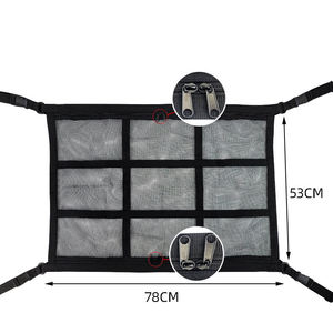 Filet de rangement en maille pour coffre de voiture, double couche, pour le toit, le plafond, l'intérieur, le toit, le coffre arrière, le nettoyage, le rangement, la voiture - Product Image 4