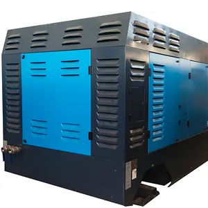 30bar 1250cfm 400Kw Large-scale engineering diesel air compressors are used in large-scale mining projects.