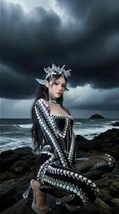 Combinaison sexy en résille transparente, style justaucorps, pour <span class=keywords><strong>danse</strong></span> du Xinjiang, Halloween, fête d'anniversaire, spectacle de chanteuse, Drag Queen, Pole Dance - Product Image 2