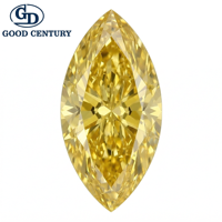 Diamant de laboratoire de couleur fantaisie certifié IGI Good Century, taille marquise, jaune, rose, bleu, vert, rouge, pierre lâche pour bijoux personnalisés