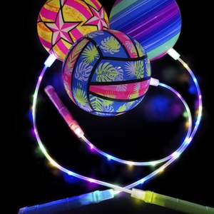 <b>LED</b> Bouncy Chain <b>Ball</b> Toys Kids Inflatable Football Bouncing <b>Ball</b> Cute Flashing <b>Ball</b> Children Funny Toy Gifts for Kids - Product Image 4