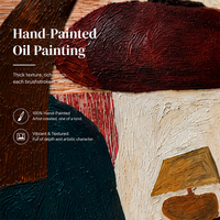 Peinture à l'huile peinte à la main, peinture abstraite personnalisée sur toile, paysage intérieur texturé, fournisseur en gros pour hôtels et maisons