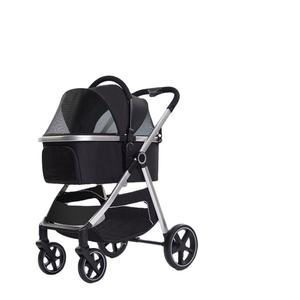 Pet Supplies Luxe Lavable <span class=keywords><strong>Air</strong></span> <span class=keywords><strong>Buggy</strong></span> Transport <span class=keywords><strong>Poussette</strong></span> <span class=keywords><strong>Poussette</strong></span> Animaux Carton Emballage DOT Pet Carrier Poussettes Petits Chiens 50pcs - Product Image 3