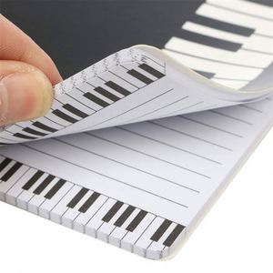 New Style Printed Piano Pattern A5 <b>Cute</b> Spiral Organizer/Planner <b>Notebook</b> with Custom Logo Leather Cover 80 Sheets-Gift Option - Product Image 2