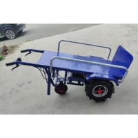Chariot à main électrique pour le transport sur chantier, plateforme de transport, ciment, agriculture