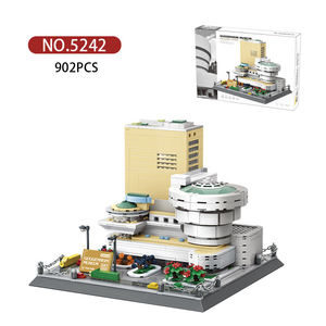 5242 Musée Guggenheim New York Amérique <span class=keywords><strong>Monde</strong></span> Scène Architecturale Attractions Unisexe Building Block Ensemble de jouets en plastique Juguete - Product Image 1