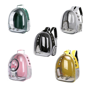 Wholesale Oxford Large Capacity Portable Foldable <b>Cat</b> & Dog Pet <b>Backpack</b> Carrier with Zipper Closure Waterproof Travel Bag - Product Image 2