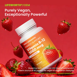<span class=keywords><strong>Integratore</strong></span> Alimentare Vitamina <span class=keywords><strong>B12</strong></span> in Compresse Lifeworth OEM ODM all'Ingrosso per il Sistema Immunitario - Product Image 3