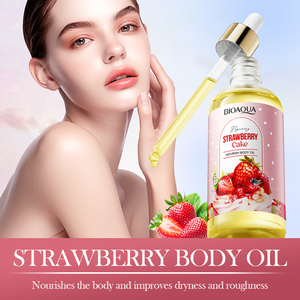 Huile Corporelle à la Fraise en Gros : Hydratation Intense, Texture Légère et Non Grasse avec Extrait Naturel de Fraise pour Peaux Sèches et Rugueuses - Product Image 1