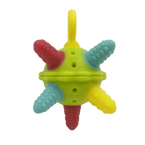 Prix de gros Jouet de dentition sensoriel en silicone pour bébé, balle de dentition en silicone - Product Image 2