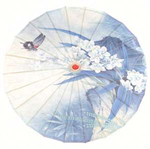 Sombrillas Decorativas Japonesas y Chinas para Techo, Accesorios de Danza, Sombrillas Hechas a Mano de Tela, 84 cm de Diámetro, Bambú, Algodón y Papel - Product Image 5