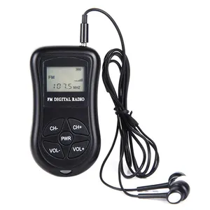 High Quality Am Fm Radio That Can Be Carried Around When Going Out, Mini Portable Pocket Radio With Headphones Black Cb Radio