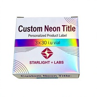 Étiquettes de classification d'entrepôt pour petites bouteilles 3ml 10ml, autocollants holographiques en vinyle imperméables pour flacons de médicaments et plateaux de gestion