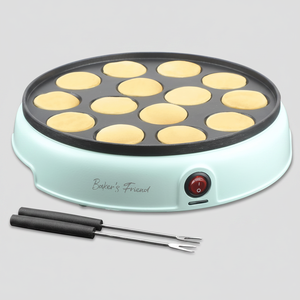 Mini <b>Electric</b> Pancake Maker Machine 14-Hole Dutch Pancake <b>Griddle</b> Poffertjes Pan for Breakfast - Product Image 2