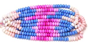 Cuentas de forma de Rondelle lisas de ópalo múltiple con 15 "de longitud, 7 a 10mm, cuentas de piedras preciosas lisas de ópalo de colores mezclados para fabricación de joyas artesanales - Product Image 3