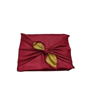 Grande stampato personalizzato 70*70cm Furoshiki <span class=keywords><strong>giapponese</strong></span> doppia faccia solido quadrato in poliestere avvolgente bandane per regali di imballaggio - Product Image 4