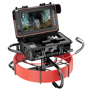 Caméra <span class=keywords><strong>d</strong></span>'inspection de canalisation industrielle portable DVR 32 Go 512 Hz à auto-nivellement 1080P pour plomberie, égouts et drains - Product Image 1