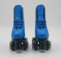 Patins à roulettes bleu royal uni, châssis en plastique, roues en PU résistantes à l'usure, patins à roulettes tendance pour spectacle sur scène